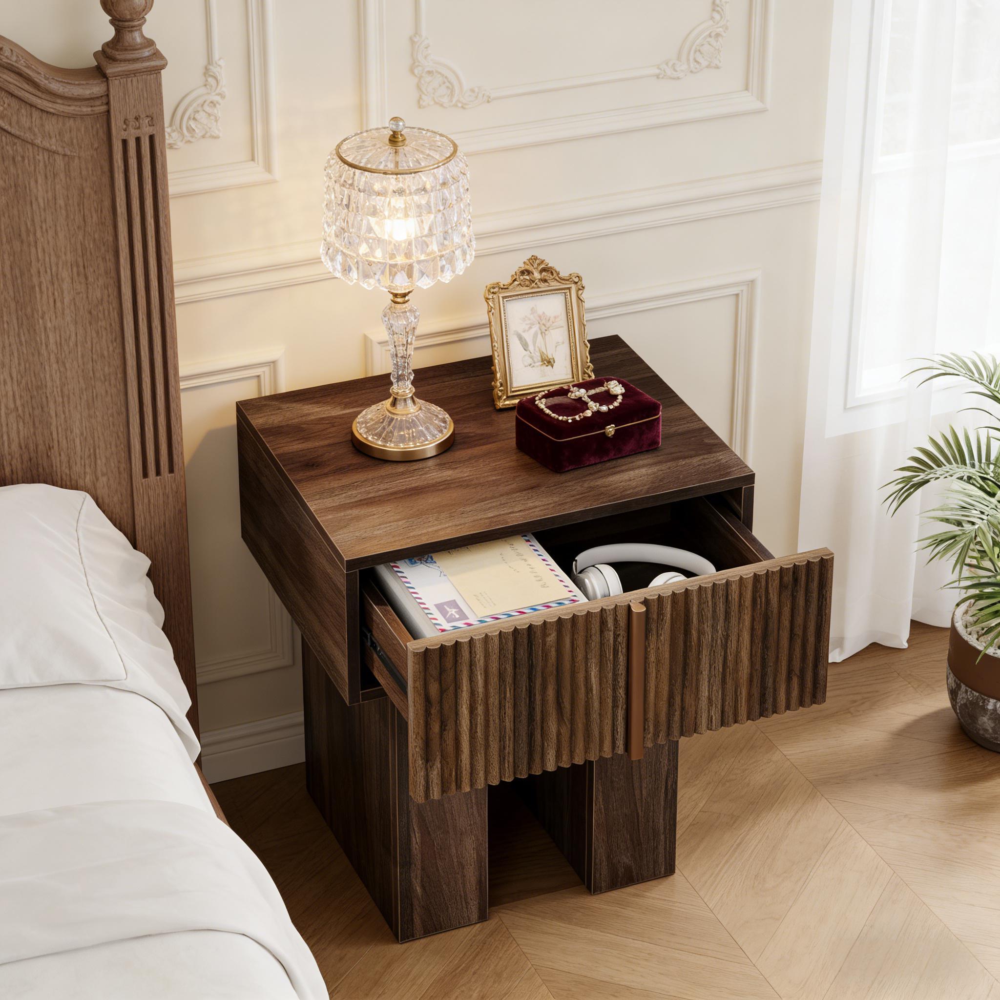 Bedside Table,Storage Nightstand